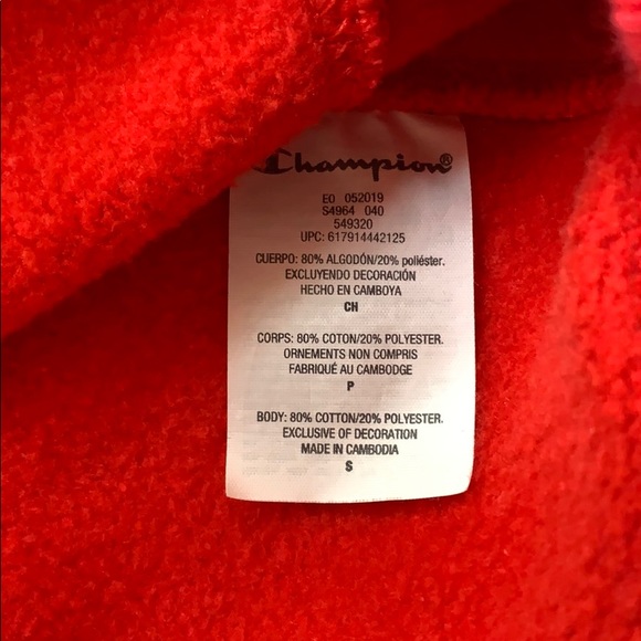 Authentic Champion red sweater. - Picture 4 of 4
